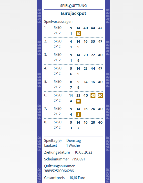 LOTTO GEWINN
